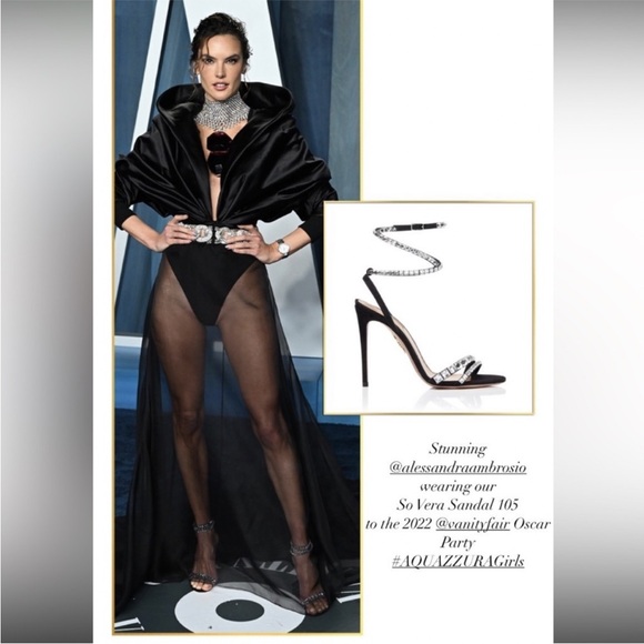 New Aquazzura So Vera Crystal-Embellished Suede Sandals 40 $1,350 - Picture 5 of 16